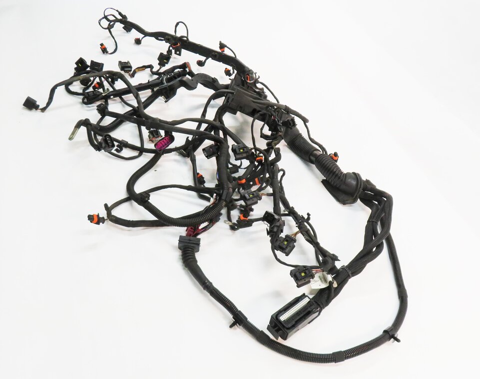 Thumbnail 3: 2011 PORSCHE CAYENNE (958) 4.8L V8 ENGINE WIRE WIRING HARNESS LOOM