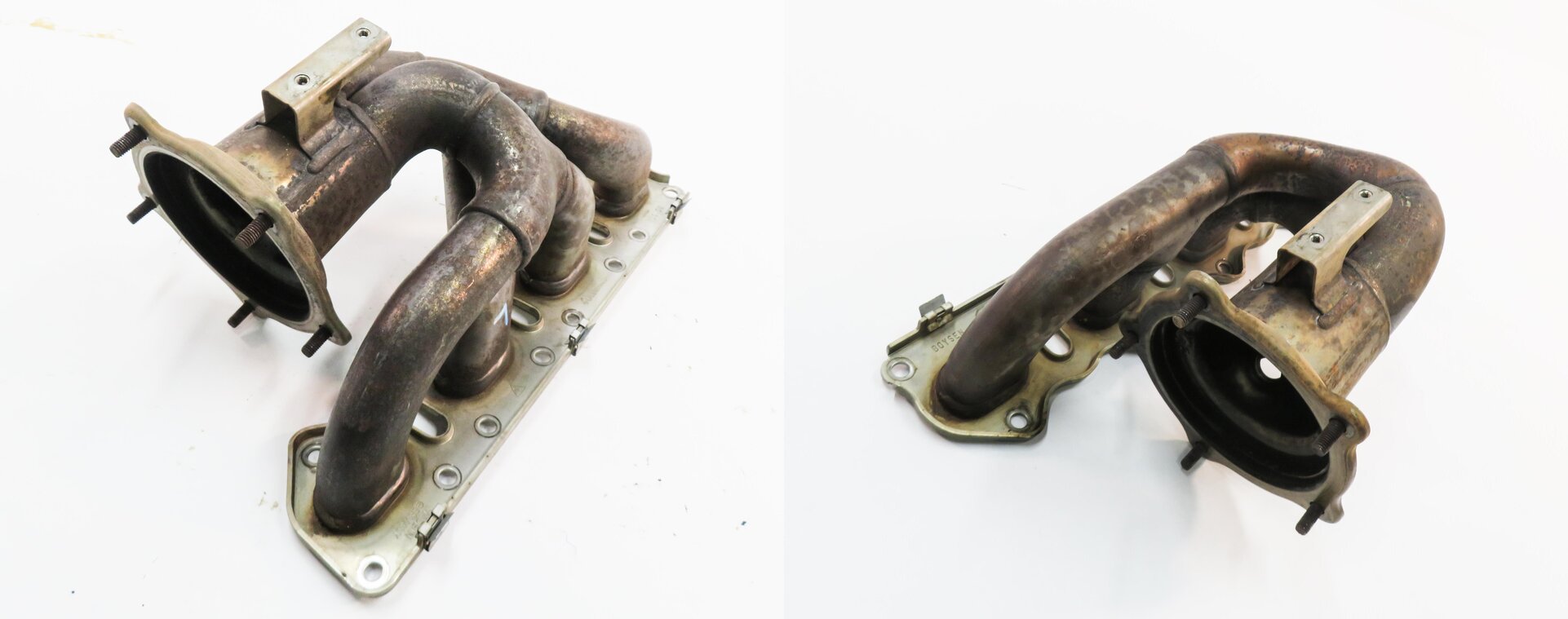 Thumbnail 1: 2008-2014 PORSCHE CAYENNE (958) 4.8L V8 *NON TURBO* ENGINE EXHAUST MANIFOLD SET