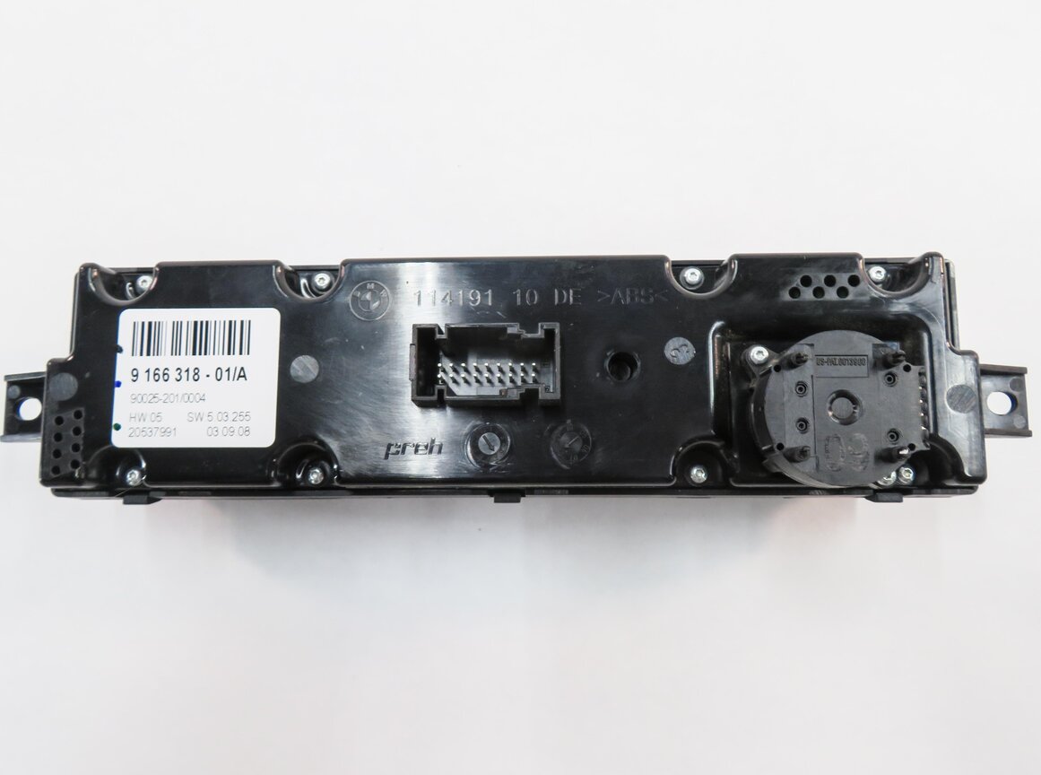 Thumbnail 7: 2009 BMW X6 (E71) REAR HEATER A/C TEMPERATURE CLIMATE CONTROL PANEL