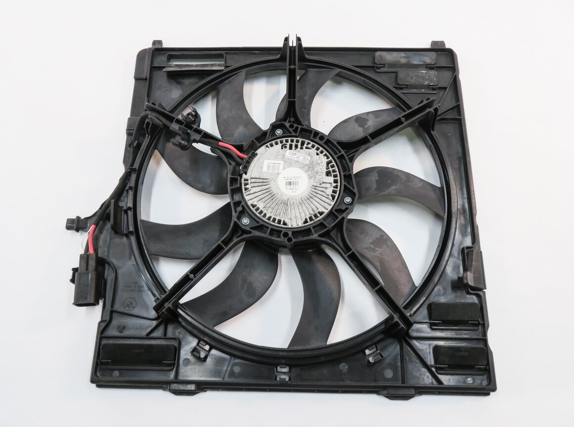 Thumbnail 5: 2008-2014 BMW X5 X5M X6 X6M (E70 E71) 850 WATT RADIATOR COOLING FAN ASSEMBLY