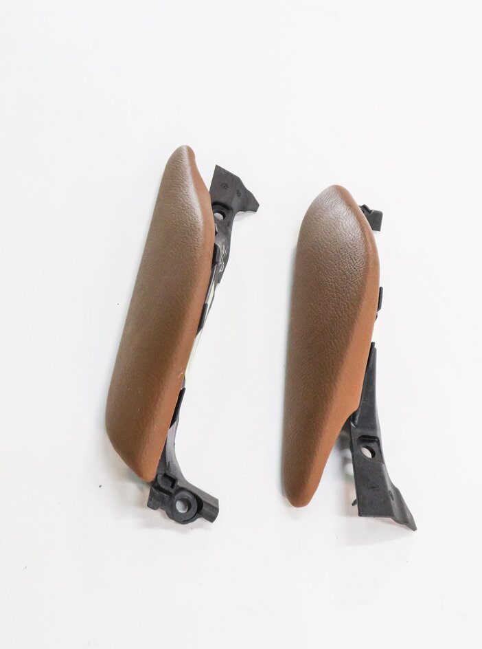 Thumbnail 3: 2009 BMW X6 (E71) FRONT LEFT & RIGHT CENTER CONSOLE TRIM PAD SET (SADDLE BROWN)