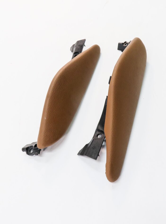 Thumbnail 4: 2009 BMW X6 (E71) FRONT LEFT & RIGHT CENTER CONSOLE TRIM PAD SET (SADDLE BROWN)