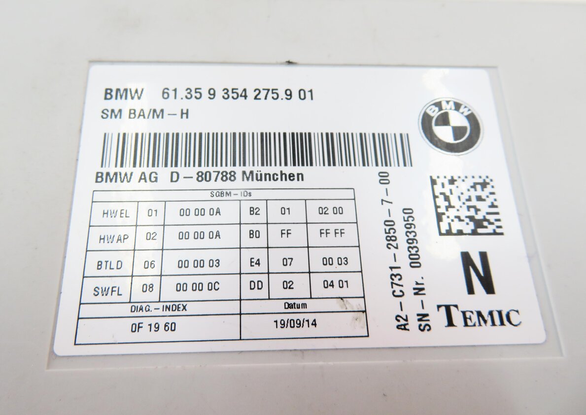 Thumbnail 8: 12-19 BMW 328i 335i 535i 550i 750i M5 M6 X3 X4 - RIGHT FRONT SEAT CONTROL MODULE