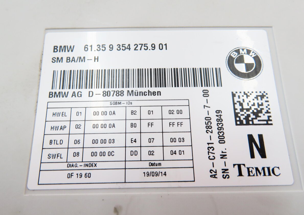 Thumbnail 8: 12-19 BMW 328i 335i 535i 550i 750i M5 M6 X3 X4 - LEFT FRONT DRIVER SEAT MODULE