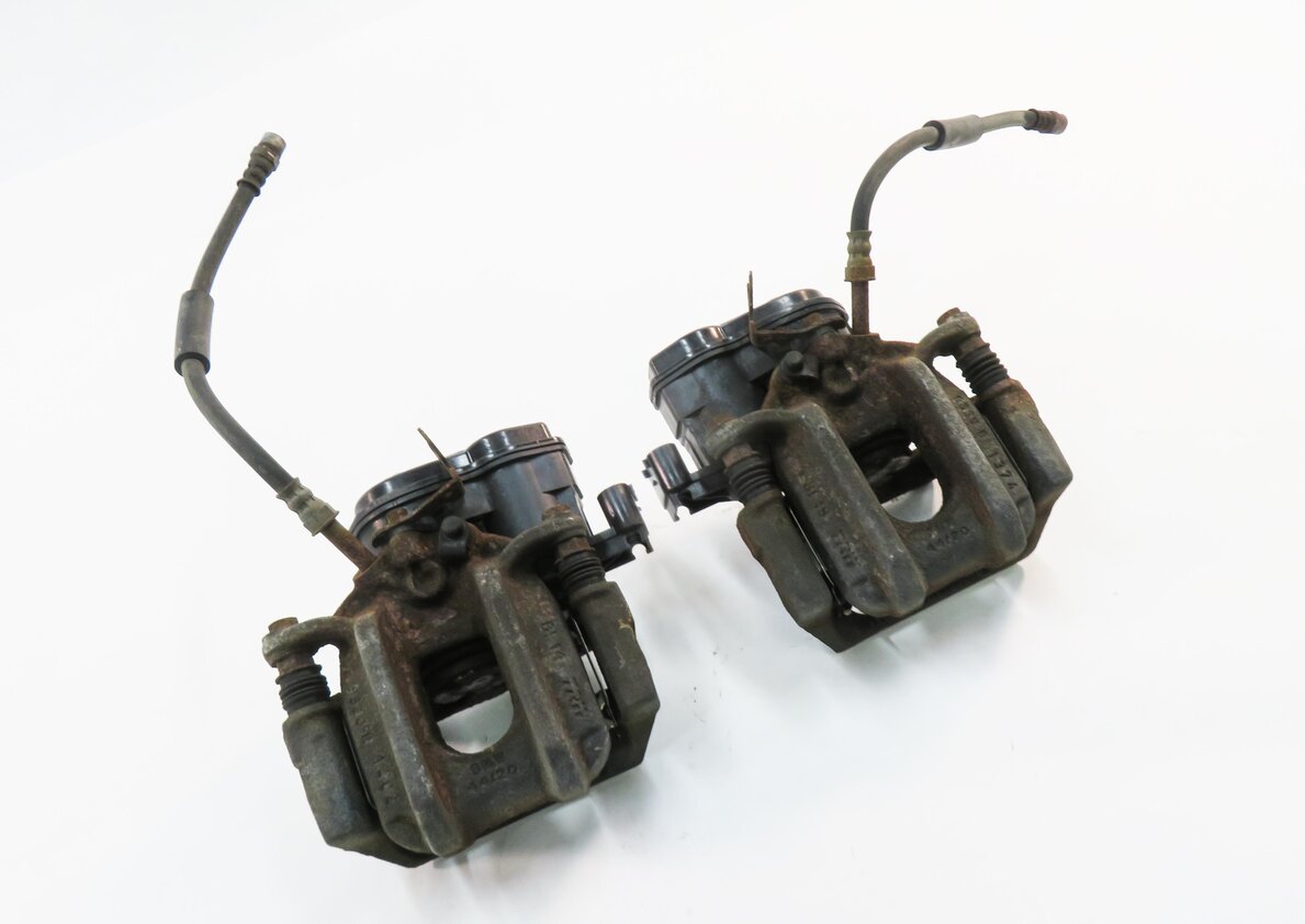 2011-2016 BMW 528i 535i ACTIVEHYBRID-5 (F10) REAR ABS DISC BRAKE CALIPER SET-2