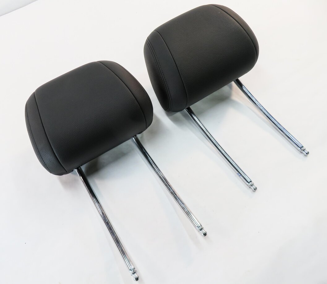 Thumbnail 1: 2015 BMW 535i (F10) FRONT LEFT & RIGHT SEAT HEADREST SET-2 (BLACK LEATHER)