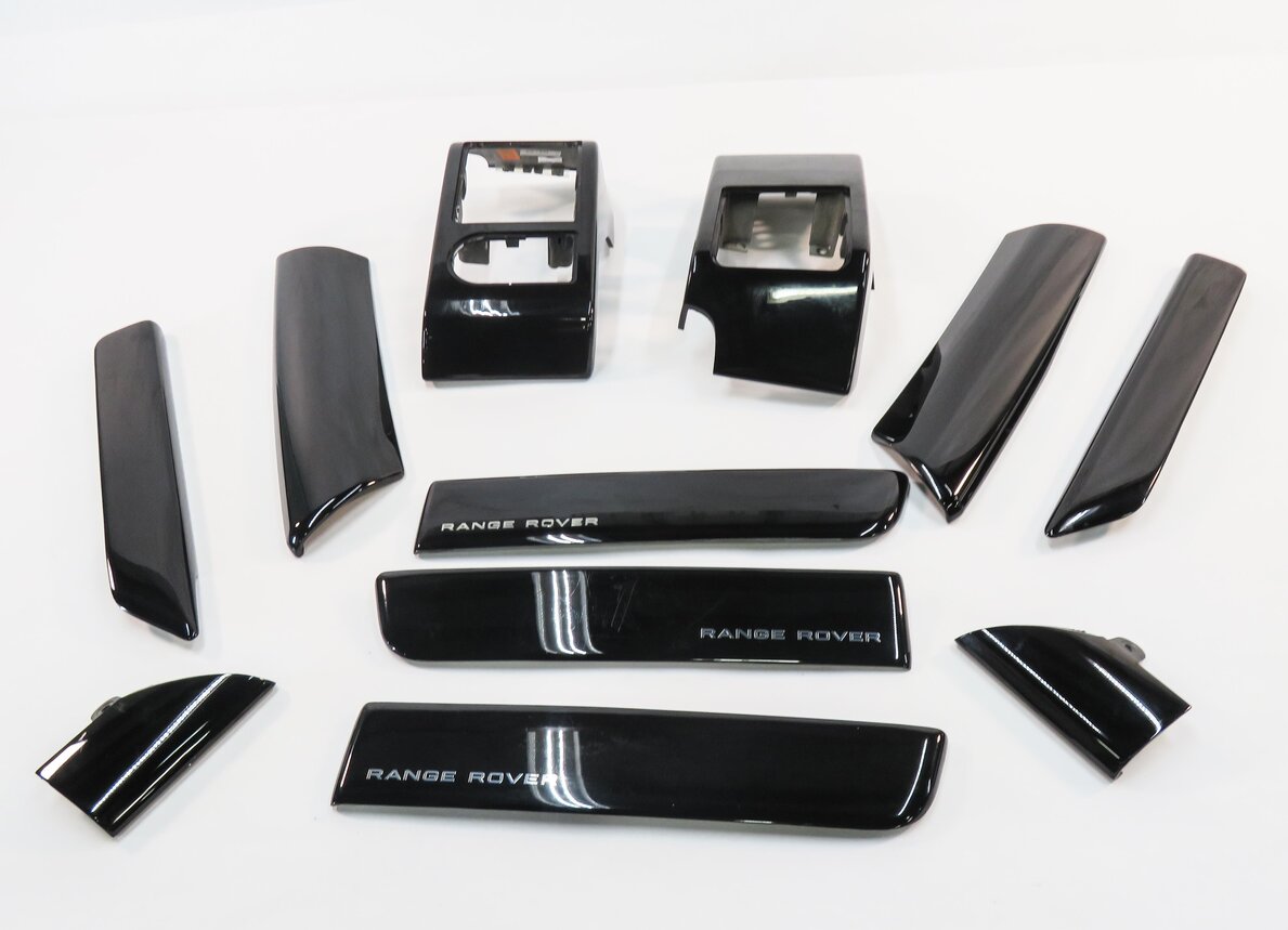 2012 RANGE ROVER (L322) DASH DOOR CONSOLE TRIM PANEL SET (PIANO BLACK)
