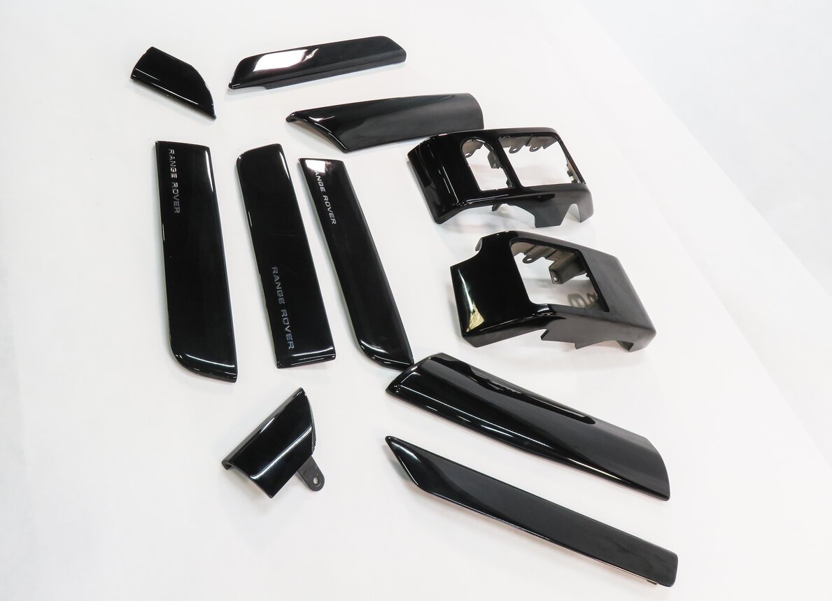 Thumbnail 6: 2012 RANGE ROVER (L322) DASH DOOR CONSOLE TRIM PANEL SET (PIANO BLACK)