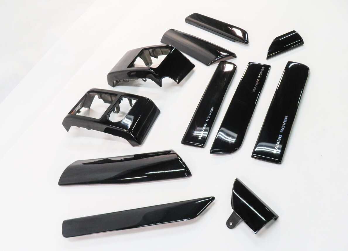 Thumbnail 7: 2012 RANGE ROVER (L322) DASH DOOR CONSOLE TRIM PANEL SET (PIANO BLACK)