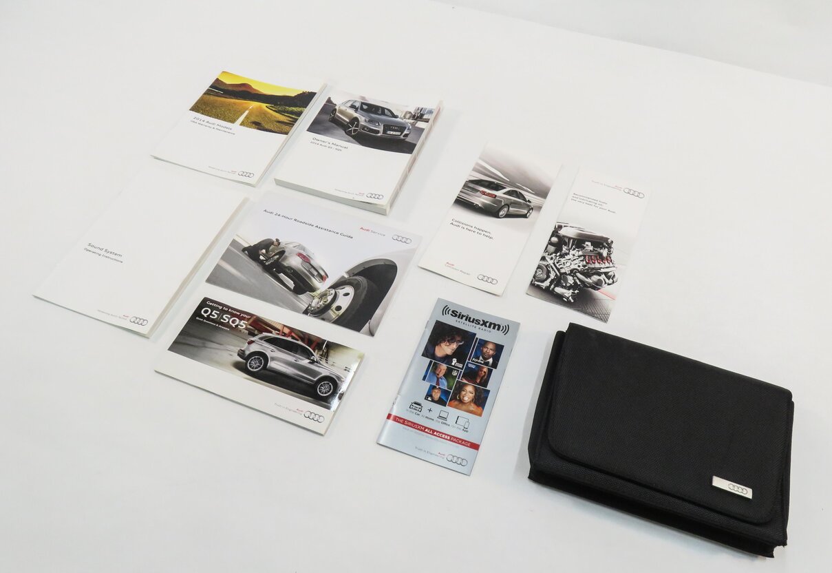 Thumbnail 1: 2014 AUDI Q5 (B8 8R) OWNERS MANUAL BOOK BOOKLET SERVICE GUIDE SET w/ CASE
