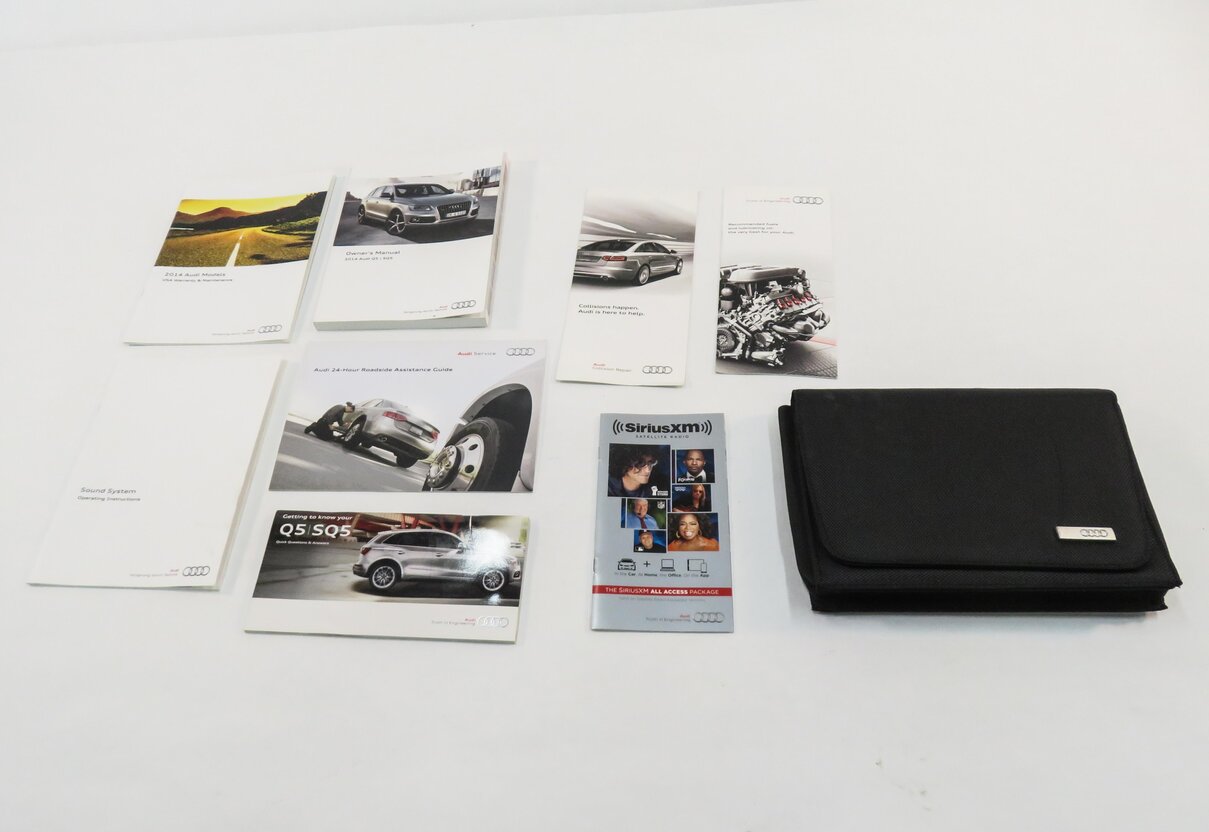 Thumbnail 2: 2014 AUDI Q5 (B8 8R) OWNERS MANUAL BOOK BOOKLET SERVICE GUIDE SET w/ CASE