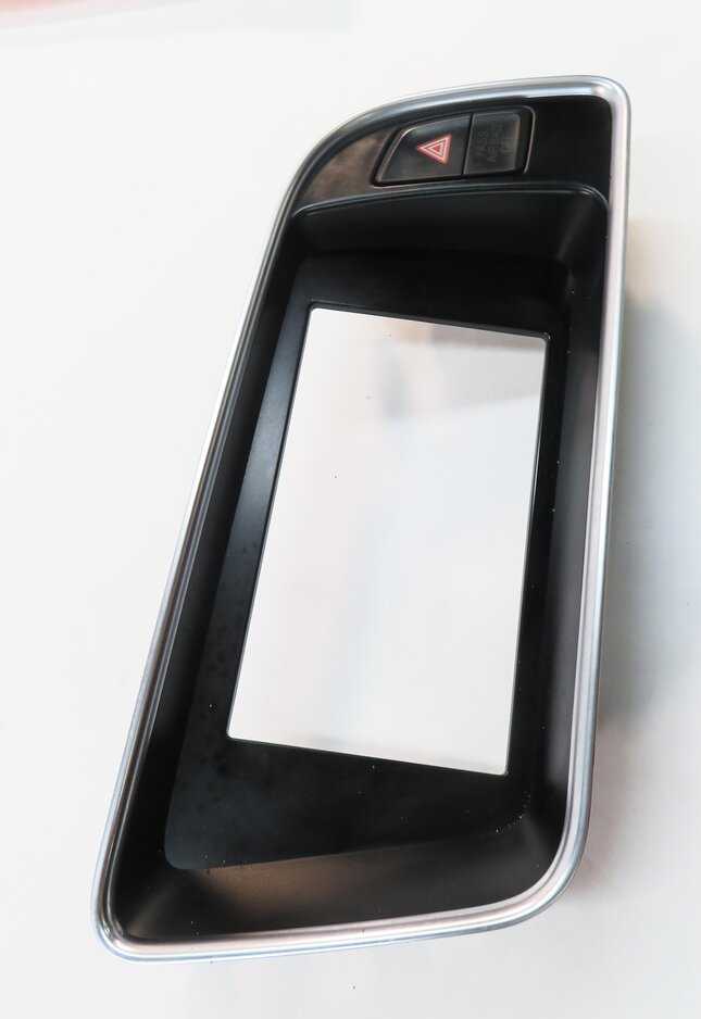 Thumbnail 4: 2014 AUDI Q5 (B8 8R) GPS NAVIGATION DISPLAY SCREEN TRIM BEZEL w/ HAZARD SWITCH