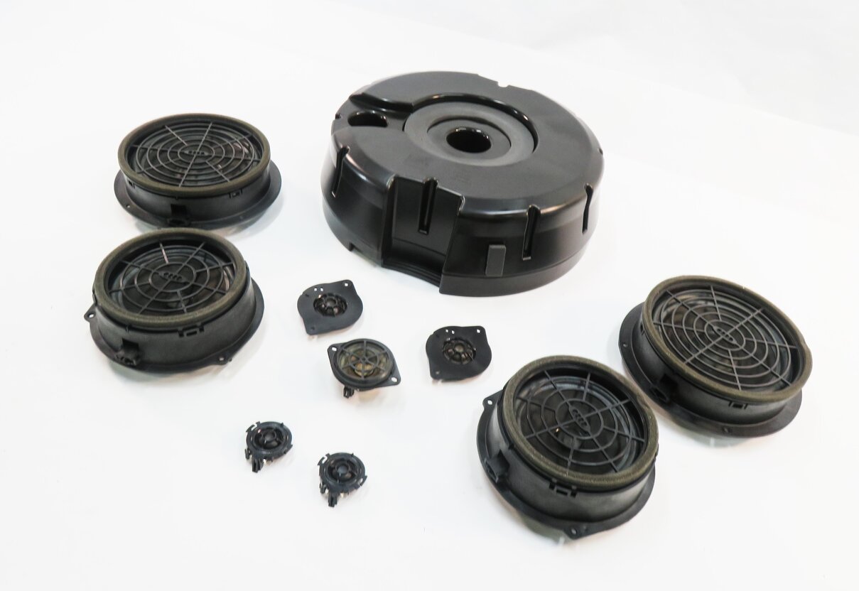 Thumbnail 1: 2014 AUDI Q5 (B8 8R) RADIO STEREO MEDIA AUDIO SUB SUBWOOFER TWEETER SPEAKER SET