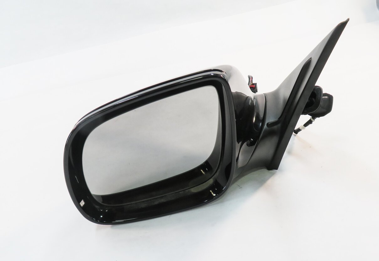 2009-2014 AUDI Q5 (B8 8R) LEFT FRONT DRIVER HEATED DOOR MIRROR (BRILLIANT BLACK)