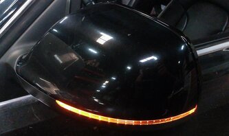 Thumbnail 2: 2009-2014 AUDI Q5 (B8 8R) LEFT FRONT DRIVER HEATED DOOR MIRROR (BRILLIANT BLACK)