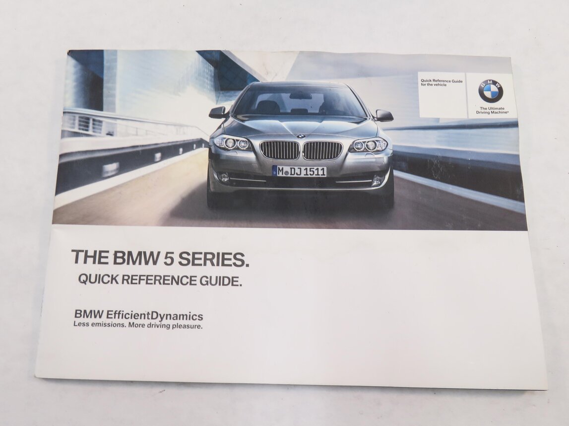 Thumbnail 5: 2012 BMW 550i (F10) OWNERS MANUAL BOOK BOOKLET GUIDE SET w/ CASE