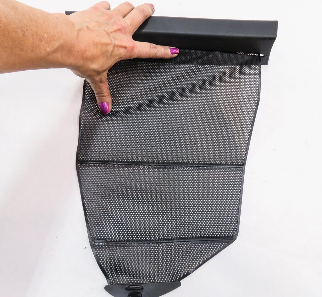 Thumbnail 4: 11-16 BMW 528i 535i 550i (F10) LEFT REAR DOOR VENT WINDOW PRIVACY SHADE (BLACK)