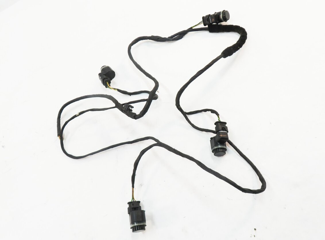 2012 BMW 550i (F10) REAR PDC PARK DISTANCE SENSOR SET w/ HARNESS (SOPHISTO GRAY)