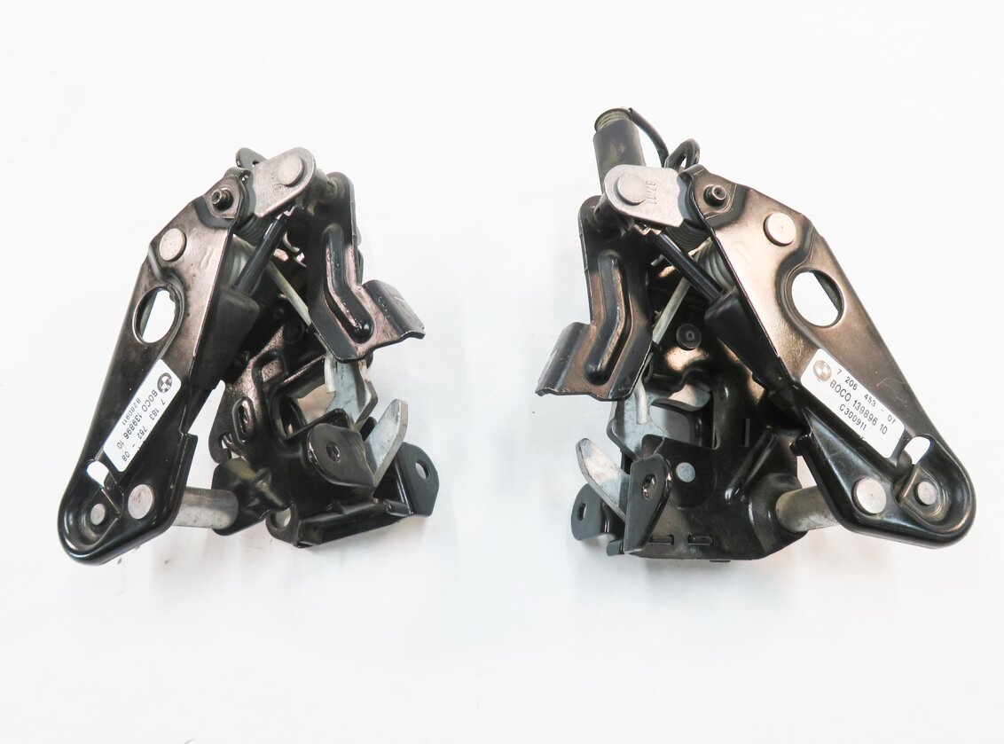 Thumbnail 6: 2012 BMW 550i (F10) FRONT LEFT & RIGHT LOWER HOOD LOCK LATCH SET-2