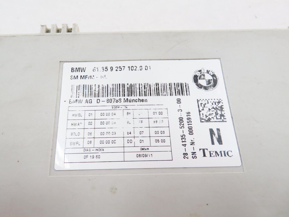 Thumbnail 7: 2010-2017 BMW 528i 535i 550i 650i 740i 750i (F01 F10) COMFORT MEMORY SEAT MODULE