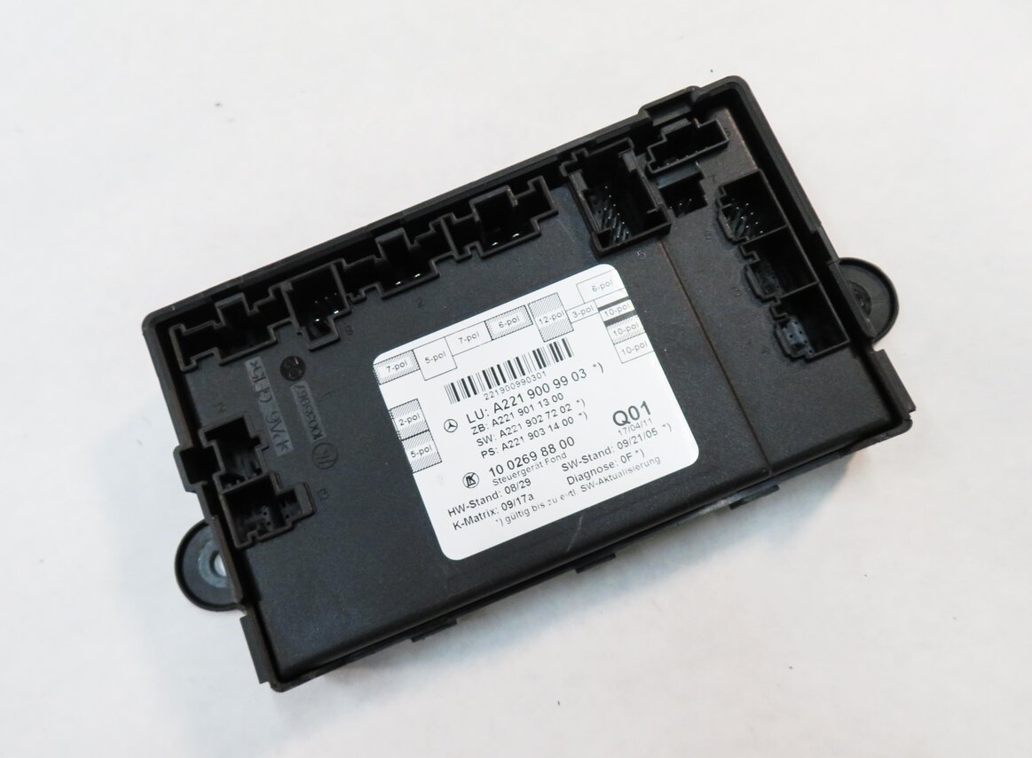 2012 MERCEDES S550 (W221) RIGHT REAR DOOR CONTROL MODULE