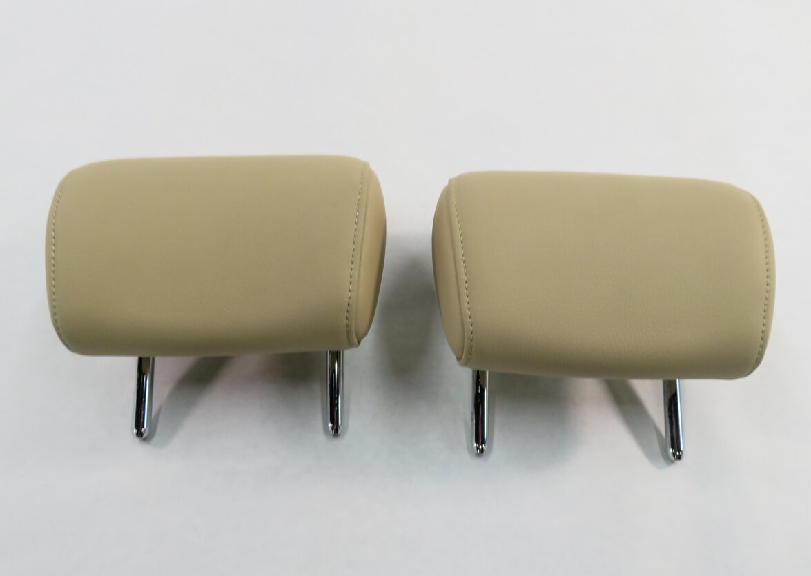 Thumbnail 2: 2014 AUDI A5 (B8 8T) REAR SEAT - LEFT & RIGHT HEADREST SET-2 (VELVET BEIGE ID)