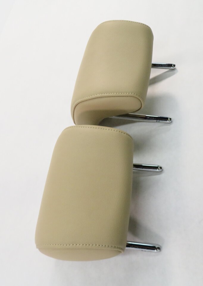Thumbnail 3: 2014 AUDI A5 (B8 8T) REAR SEAT - LEFT & RIGHT HEADREST SET-2 (VELVET BEIGE ID)