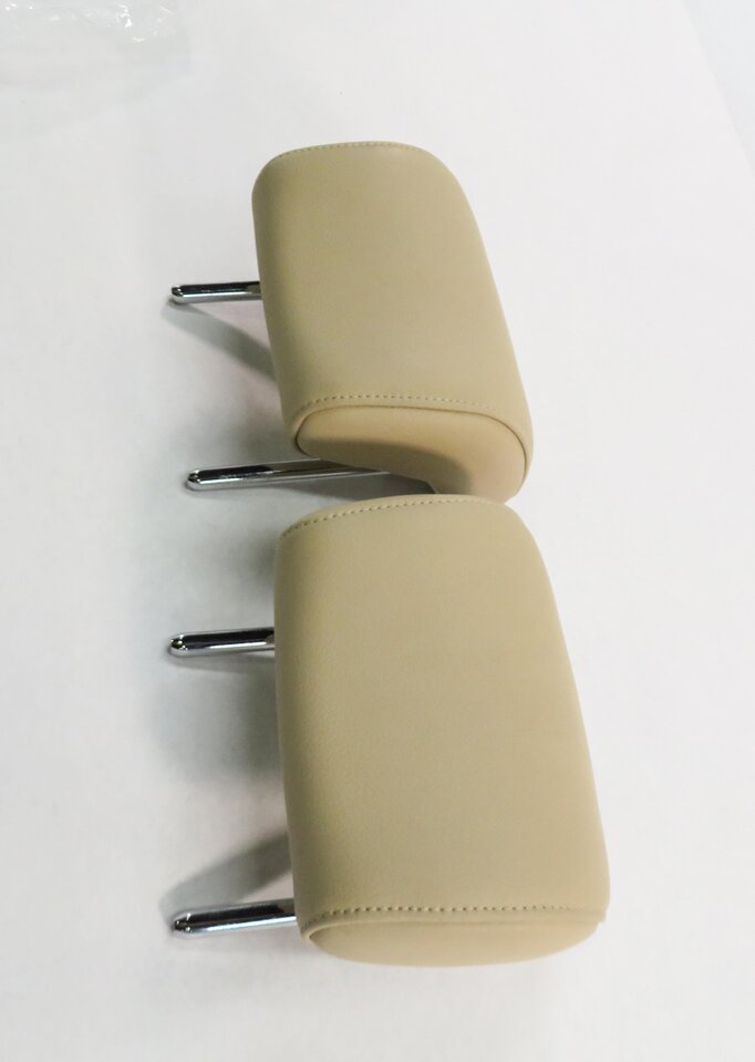 Thumbnail 4: 2014 AUDI A5 (B8 8T) REAR SEAT - LEFT & RIGHT HEADREST SET-2 (VELVET BEIGE ID)