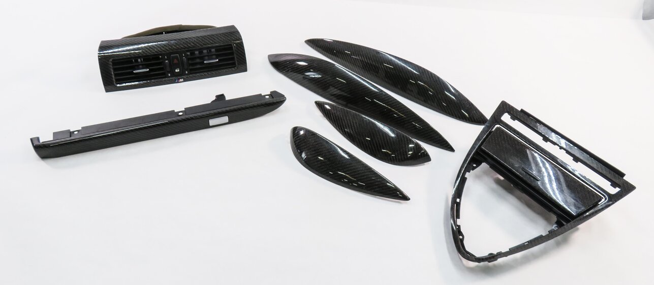 2008 BMW M6 ///M (E63) DASH DOOR CONSOLE TRIM PANEL SET (CARBON FIBER)