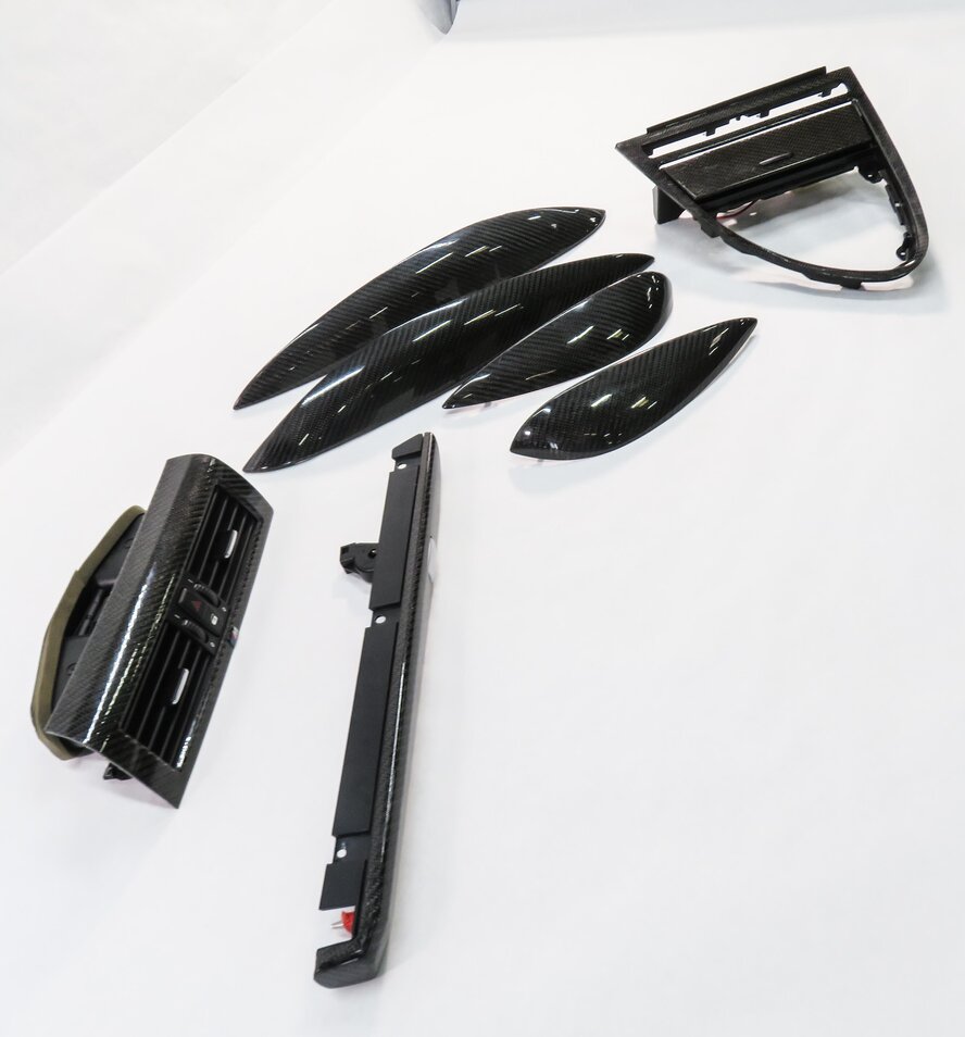 Thumbnail 3: 2008 BMW M6 ///M (E63) DASH DOOR CONSOLE TRIM PANEL SET (CARBON FIBER)