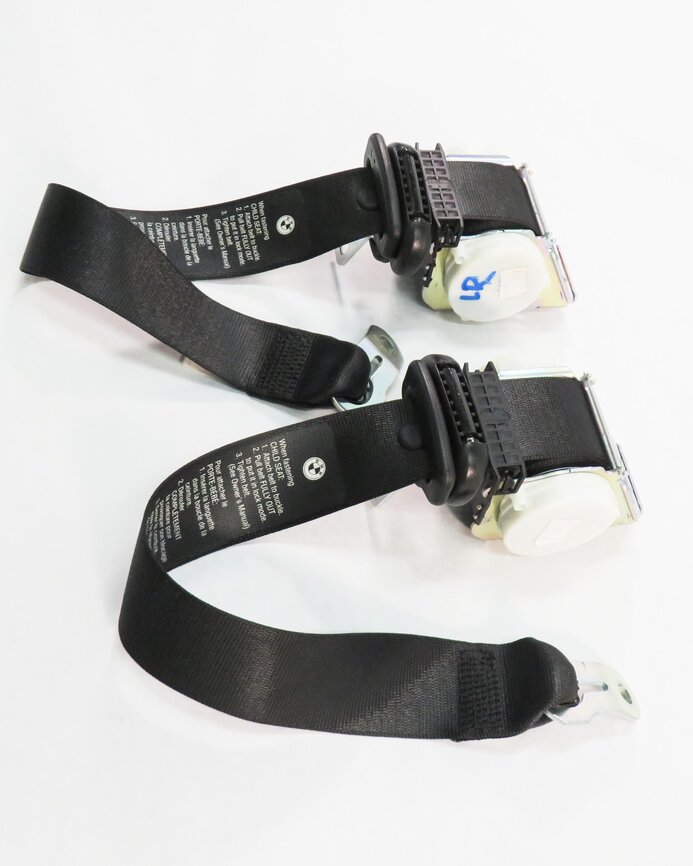 Thumbnail 3: 2008 BMW M6 ///M (E63) REAR SEAT - LEFT & RIGHT SEATBELT RETRACTOR SET (BLACK)