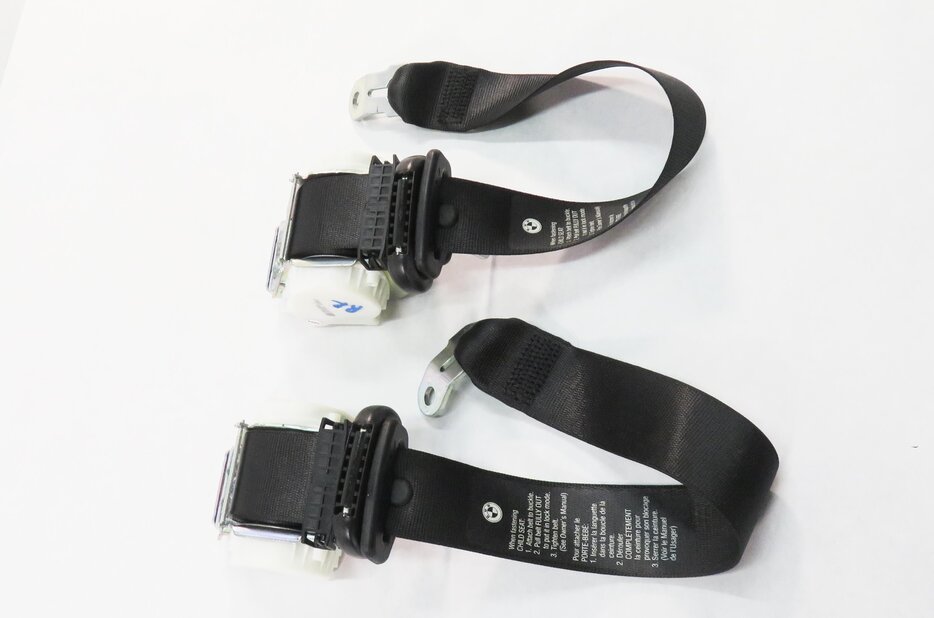 Thumbnail 4: 2008 BMW M6 ///M (E63) REAR SEAT - LEFT & RIGHT SEATBELT RETRACTOR SET (BLACK)