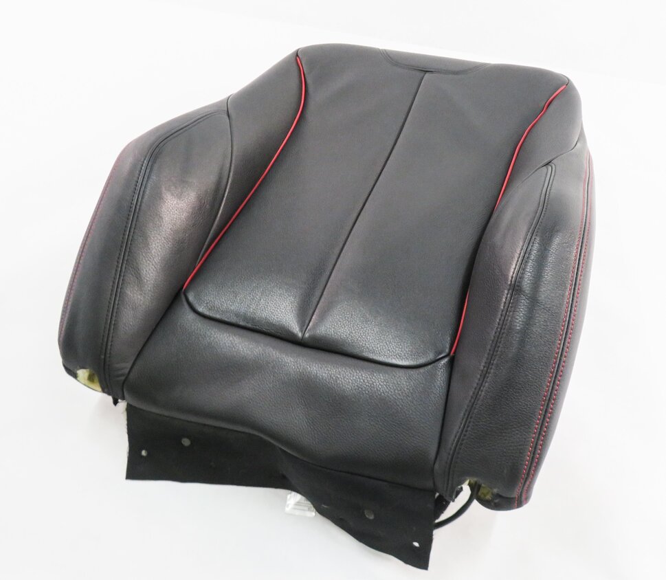 2013 BMW ACTIVEHYBRD-3 (F30) DRIVER UPPER TOP HEATED SPORT SEAT CUSHION (BLACK)