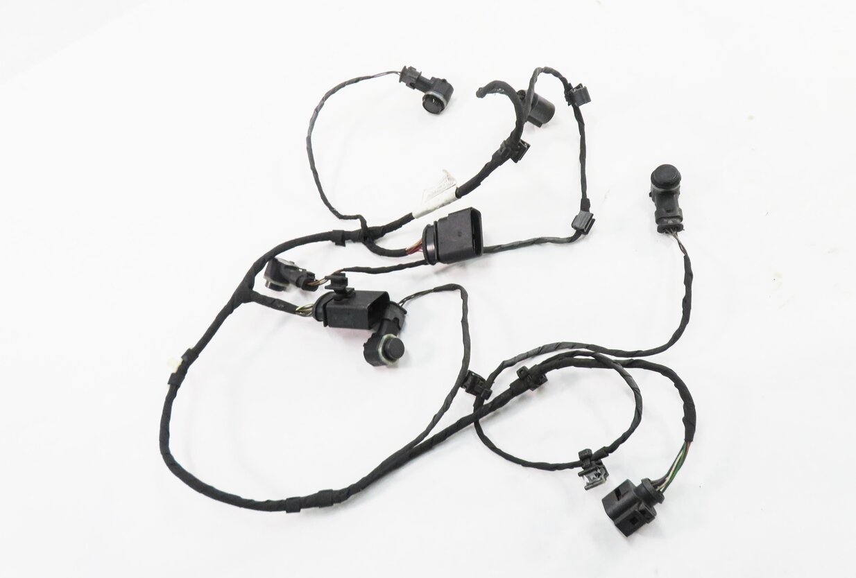 2011 AUDI Q7 (4L) REAR PDC PARK DISTANCE SENSOR SET w/ HARNESS (GRAPHITE GRAY)