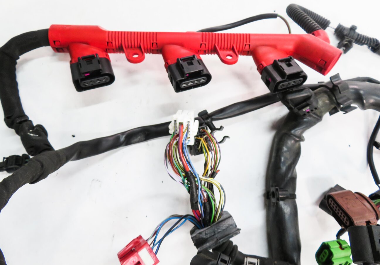 Thumbnail 10: 2011 AUDI Q7 (4L) 3.0L CJWC SUPERCHARGED ENGINE WIRE WIRING HARNESS LOOM
