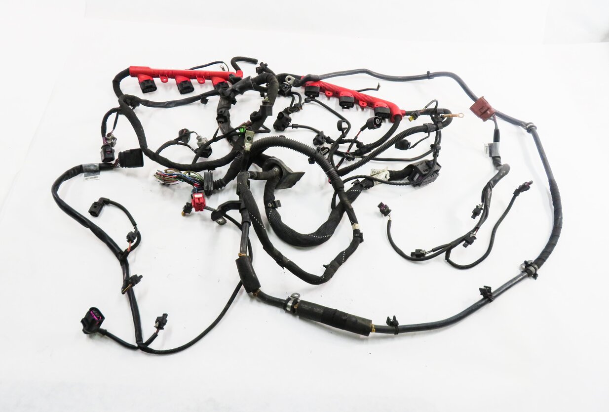 Thumbnail 2: 2011 AUDI Q7 (4L) 3.0L CJWC SUPERCHARGED ENGINE WIRE WIRING HARNESS LOOM