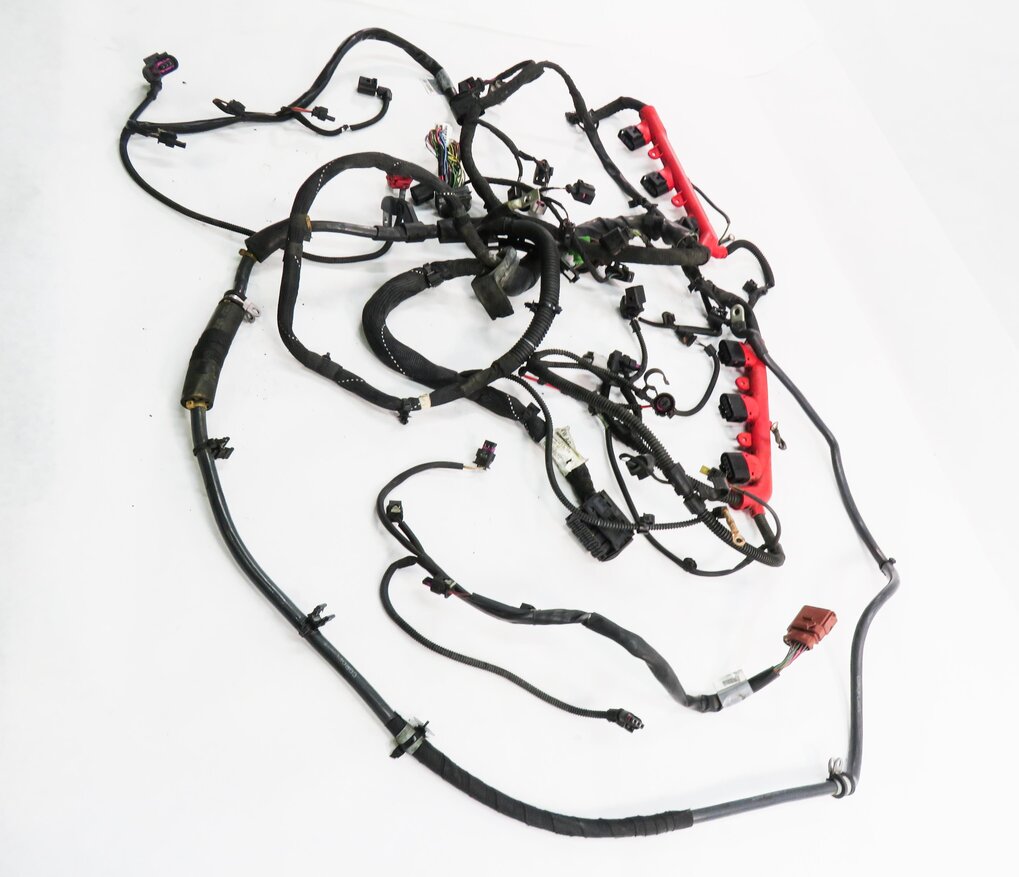 Thumbnail 4: 2011 AUDI Q7 (4L) 3.0L CJWC SUPERCHARGED ENGINE WIRE WIRING HARNESS LOOM