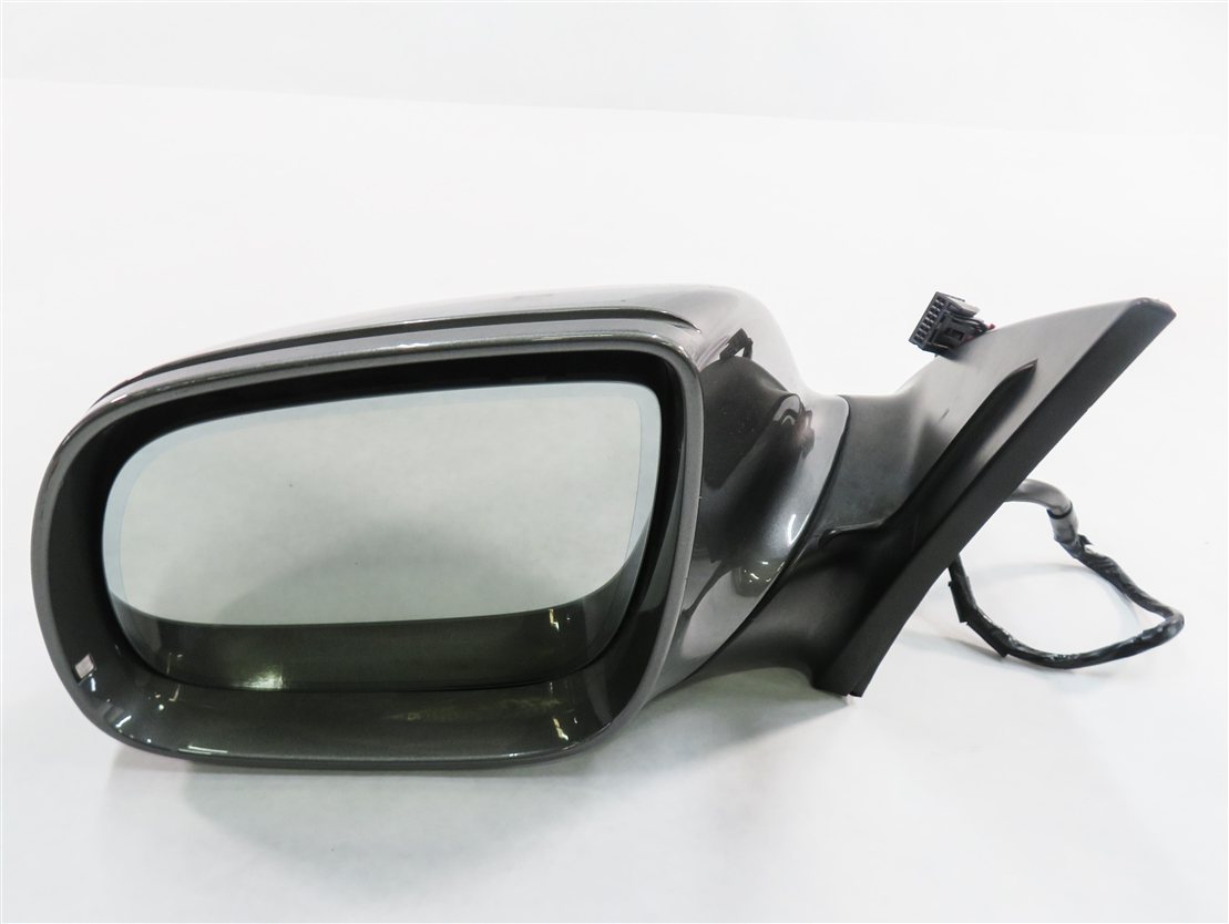 Thumbnail 3: 10-12 AUDI Q7 (4L) LEFT DRIVER P-FOLD AUTODIM MEMORY DOOR MIRROR Graphite Gray