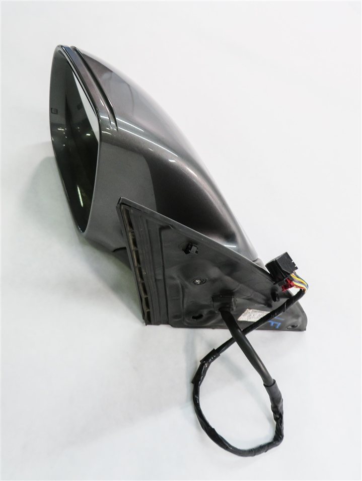 Thumbnail 4: 10-12 AUDI Q7 (4L) LEFT DRIVER P-FOLD AUTODIM MEMORY DOOR MIRROR Graphite Gray