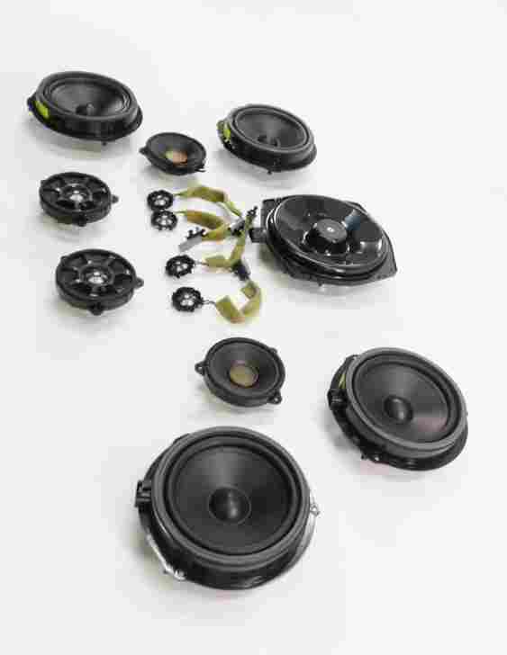 Thumbnail 3: 2012 RANGE ROVER EVOQUE (L538) HARMAN AUDIO SUB SUBWOOFER TWEETER SPEAKER SET-13
