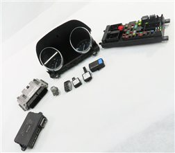 12 RANGE ROVER EVOQUE L538 AWD 2.0T ENGINE ECM IMMOBILIZER MODULE KEY SET (110K)