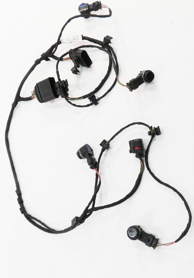 Thumbnail 2: 2012 AUDI Q7 (4L) REAR PDC PARK DISTANCE SENSOR SET w/ HARNESS (ORCA BLACK)