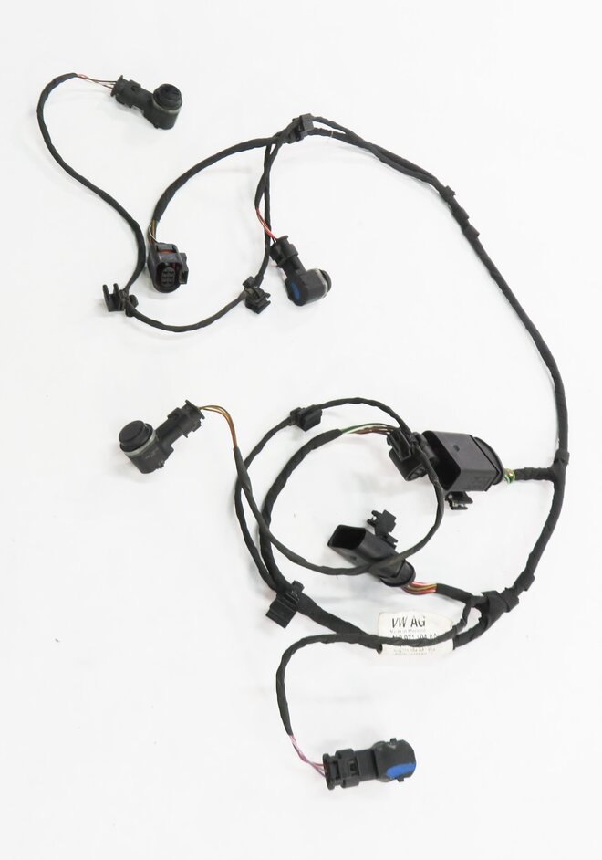 Thumbnail 3: 2012 AUDI Q7 (4L) REAR PDC PARK DISTANCE SENSOR SET w/ HARNESS (ORCA BLACK)