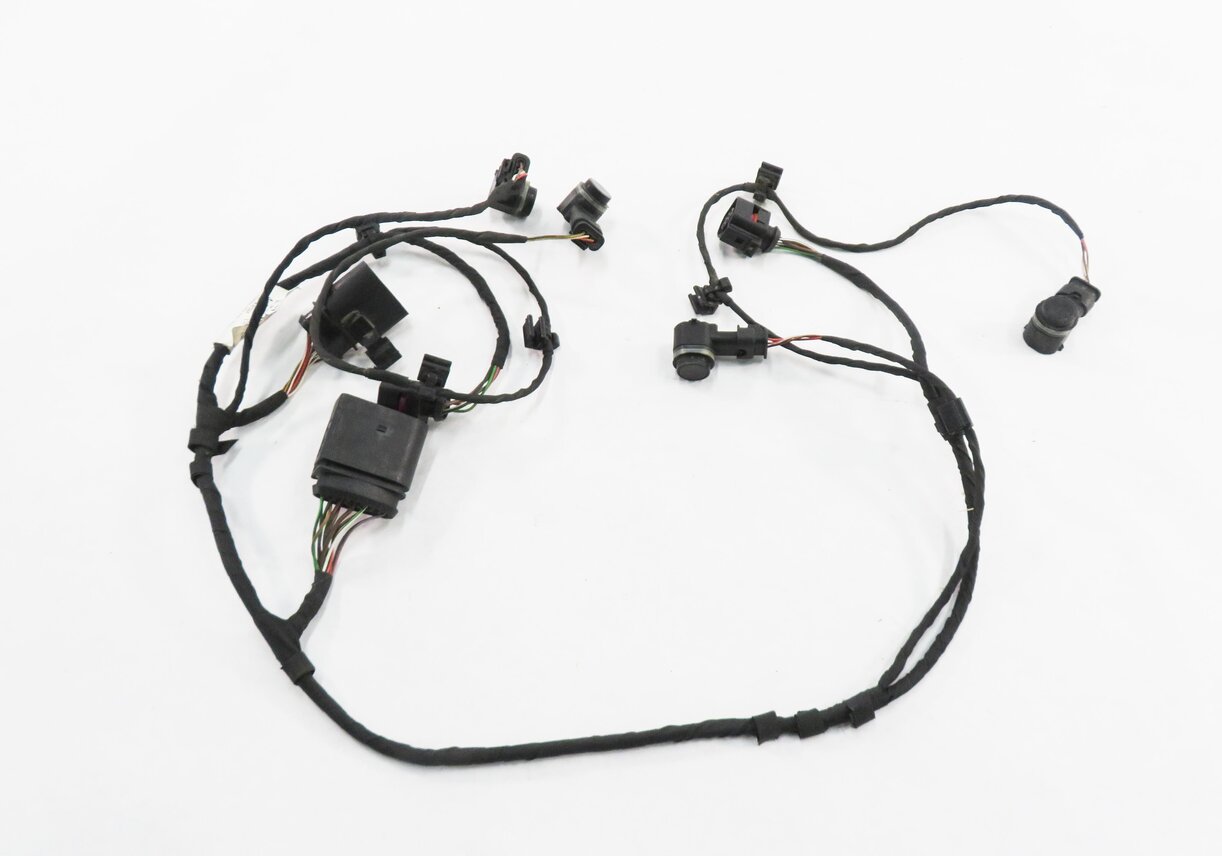 Thumbnail 4: 2012 AUDI Q7 (4L) REAR PDC PARK DISTANCE SENSOR SET w/ HARNESS (ORCA BLACK)