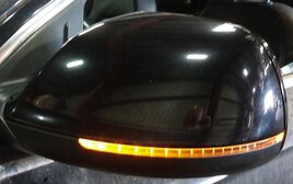 Thumbnail 2: 2010-2012 AUDI Q7 (4L) LEFT P-FOLD AUTODIM MEMORY DOOR MIRROR (ORCA BLACK 2T)