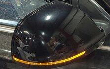 Thumbnail 2: 2010-2012 AUDI Q7 (4L) RIGHT P-FOLD AUTODIM MEMORY DOOR MIRROR (ORCA BLACK 2T)