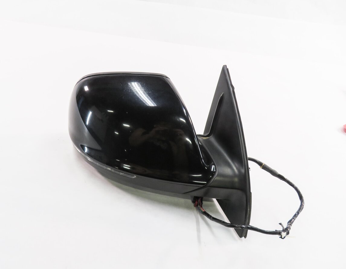 Thumbnail 6: 2010-2012 AUDI Q7 (4L) RIGHT P-FOLD AUTODIM MEMORY DOOR MIRROR (ORCA BLACK 2T)