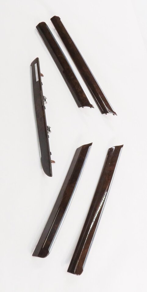 Thumbnail 10: 2012 AUDI Q7 (4L) FRONT & REAR DOOR DASH WOOD GRAIN TRIM PANEL SET