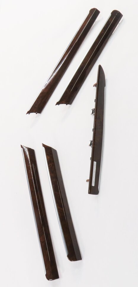 Thumbnail 9: 2012 AUDI Q7 (4L) FRONT & REAR DOOR DASH WOOD GRAIN TRIM PANEL SET