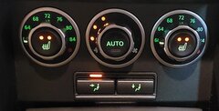 Thumbnail 2: 2012 RANGE ROVER (L322) REAR HEATER A/C TEMPERATURE CONTROL PANEL (HEATED SEAT)
